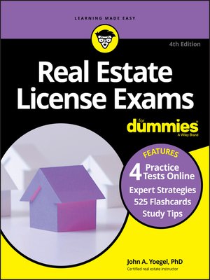 cover image of Real Estate License Exams For Dummies with Online Practice Tests